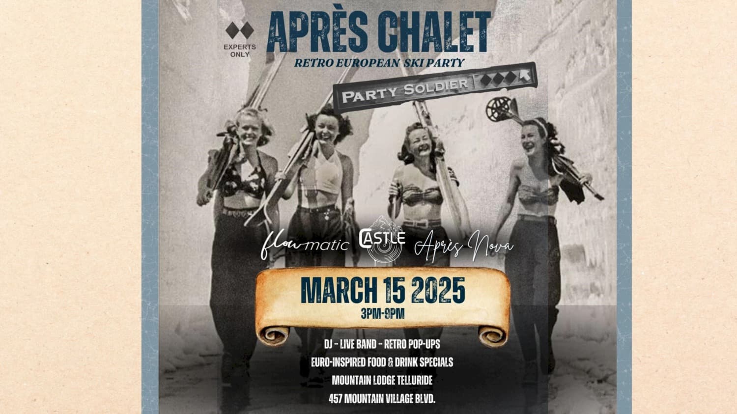 Après Chalet Telluride this March 15!
