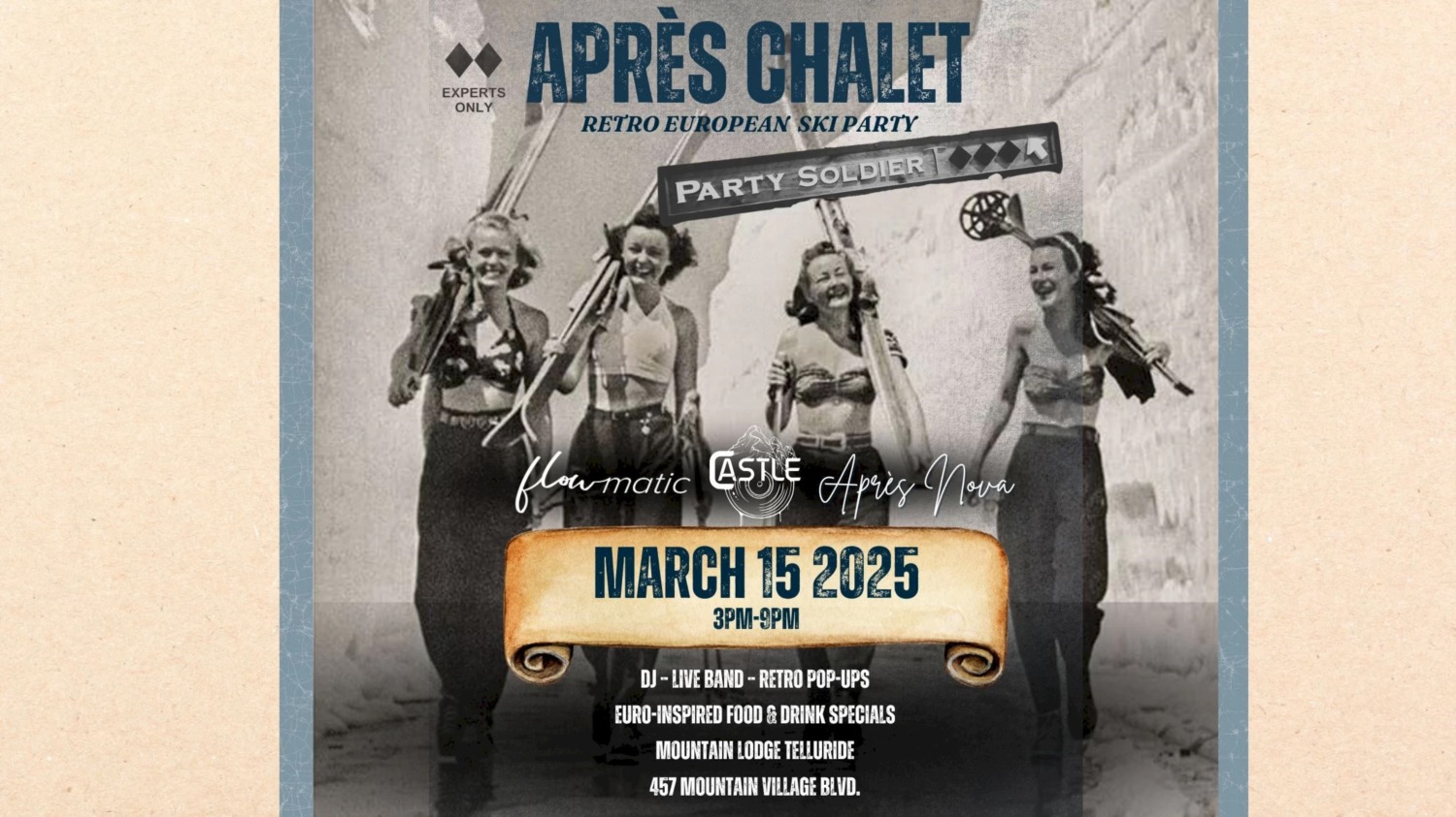 Après Chalet Telluride this March 15!
