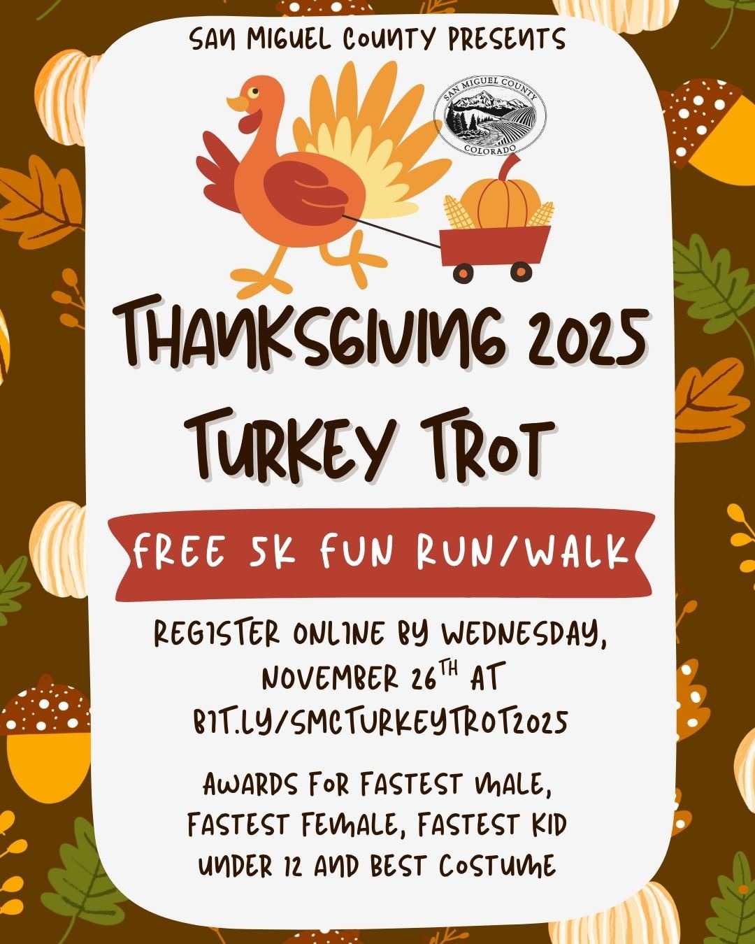 San Miguel County Annual Turkey Trot 5K | A Thanksgiving Tradition in the Heart of the San Juans
