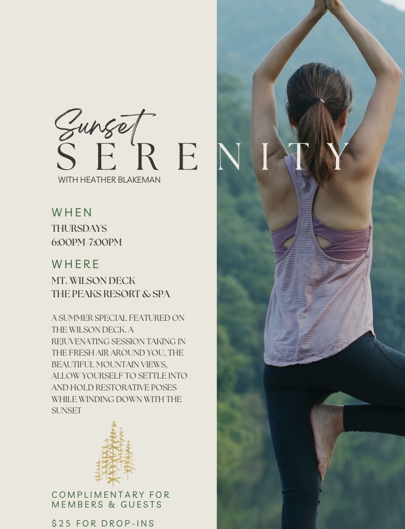Sunset Serenity Yoga at The Peaks: Unwind with Mountain Views in Telluride