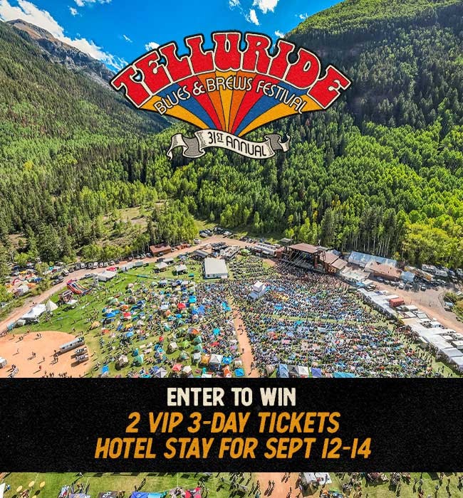 Win a VIP Trip to Telluride Blues & Brews Festival 2025 — The Ultimate Mountain Escape!